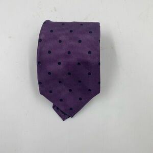 Corsini sevenfold collection Purple Polka Dot Men's Tie